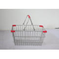 Wire mesh shopping basket